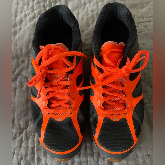 Nike Air Max Anthracite Black Orange Running Sneakers Size 5Y - Picture 4 of 10